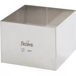 Dortový prstenec nerezový štvorcový 15x15x6 cm