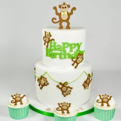 Sada vykrajovačov opice