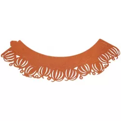 Ozdobný golier na košíčky 12ks tekvíciek