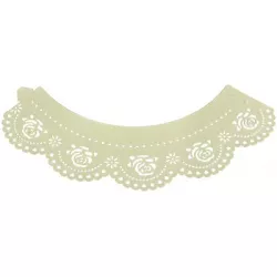 Ozdobný límec na košíčky 12ks ruží