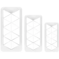 Sada vykrajovačov 3 kusy Geometric - trojuholníky
