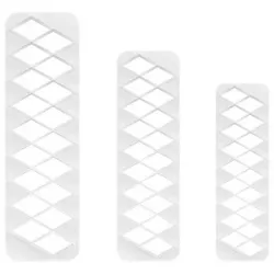 Sada vykrajovačov 3–kusy Geometric – diamant