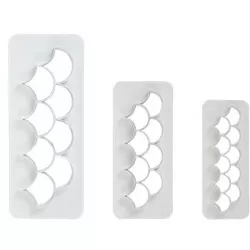 Rybářské vykrajovátko 3 ks na šupiny