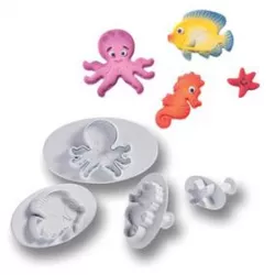 Piestové vykrajovátko morské mesto 4ks