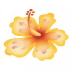 Stencil pre airbrush ibištek