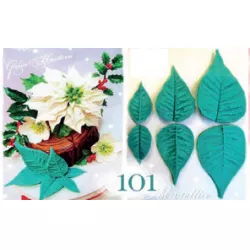 Silikónová forma žilkovač v tvare vianočnej hviezdy, rozmery 6,5 × 10,5 cm