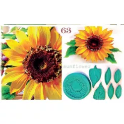 Silikónová forma žilkovania slnečnice