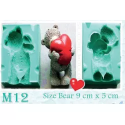 Silikónová forma medvedík a srdce