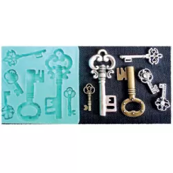 Silikónová forma na kľúč 2,5 × 6 cm