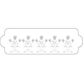 Stencil 34 × 9 cm Tulipán