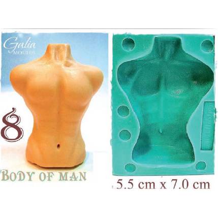Silikónová forma telo muža