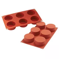 Silikónová forma Cylinders 798 ml na 6 ks