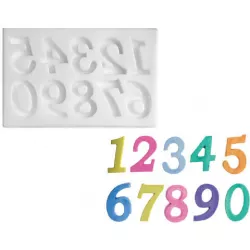 Silikónová formička číslice 27x17 mm