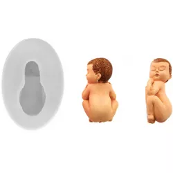Silikónová formička spiace dieťa 20x10mm