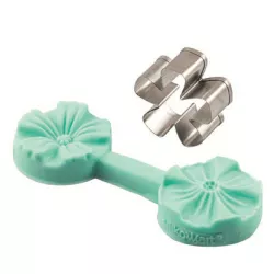 Žilkovače a vykrajovátko letní květ 3,5x3,5cm - Silikomart