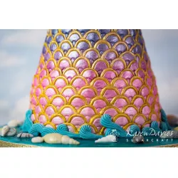 Silikónová forma s motívom šupín, 19,5 × 10 cm