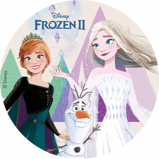Jedlý papier Frozen 2 Anna A Elsa 20 cm