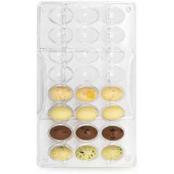 Polykarbonátová forma na čokoládu vajíčka malá