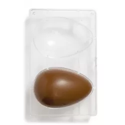 Polykarbonátová forma na čokoládové vajíčko veľká 15x10x7,5 cm