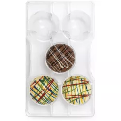 Polykarbonátová forma na čokoládovú polokuliatu