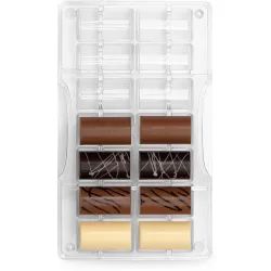 Polykarbonátová forma na čokoládu Cilindro medium