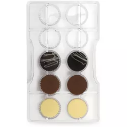 Polykarbonátová forma na čokoládu Dischetti