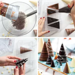 Polykarbónová forma na čokoládu kužel veľký 19,5×12 cm