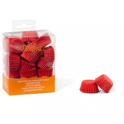Korečky na pralinky červené 200ks 2,7×1,7cm