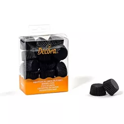 Čierne košíčky na pralinky 200 ks 2,7×1,7 cm