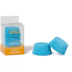 Modré košíčky na muffiny 75 ks 5x3,2 cm