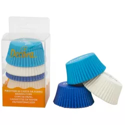 Košíčky na muffiny modro-biele 75 ks 5x3,2 cm