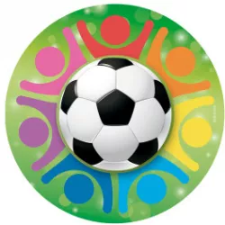 Jedlý papier futbalový lopta 20 cm