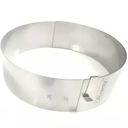 Nastaviteľná kruhová forma 26-34 cm (výška 8 cm)