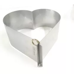 Forma na srdce 26 cm, bez dna, (výška 12 cm)