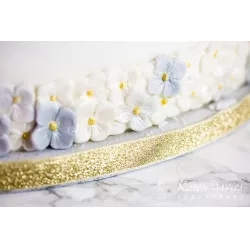 Silikónová forma, lem na tortu, kvety