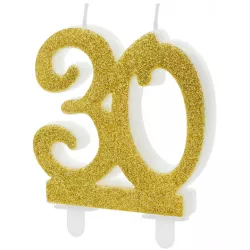 Sviečka na tortu číslice 30 7,5 cm