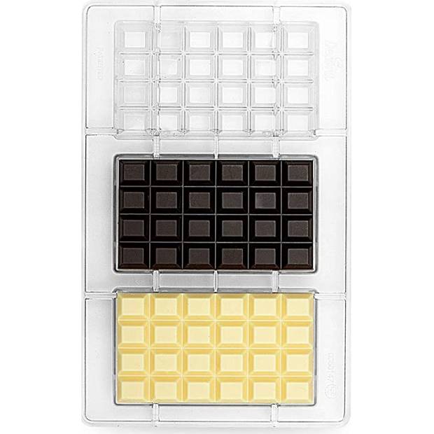 Polykarbonátová forma na čokoládu tabuľka čokolády