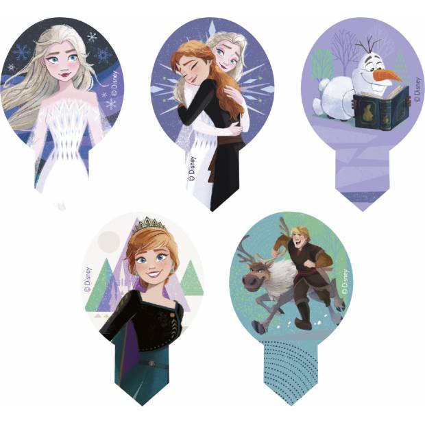 Jedlý papier zapichovač na mafiny Frozen 20 ks 6,5 × 4 cm