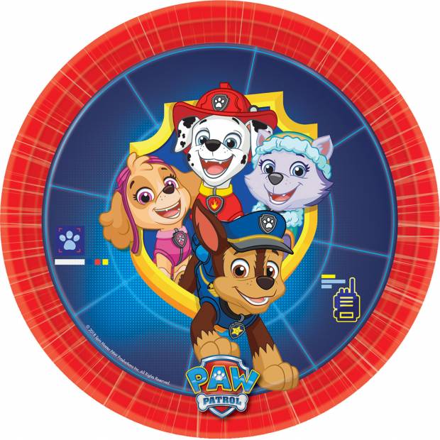 Papierový tanier 8 ks 2018 Paw Patrol 17,7 cm