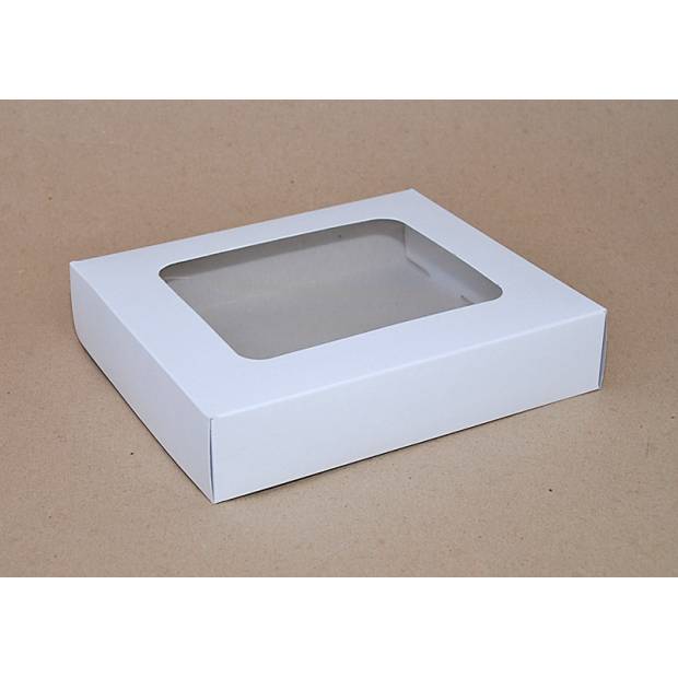 Škatuľa na koláče biela 18 × 15 × 3,7 cm