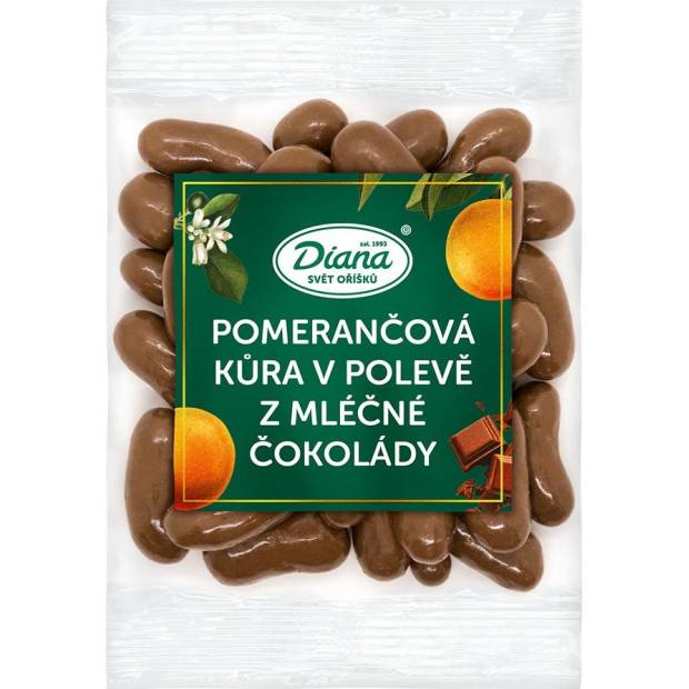 Diana Pomarančová kôra v poleve z mliečnej čokolády (100 g) 57011 dortis