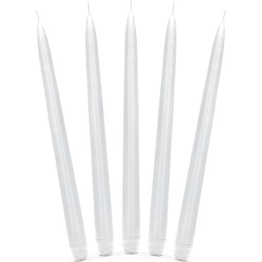 Sviečky veľké 24 cm biele matné 10 ks
