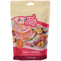 Rýchlo rozpustná poleva v peckách 250 g Oranžová