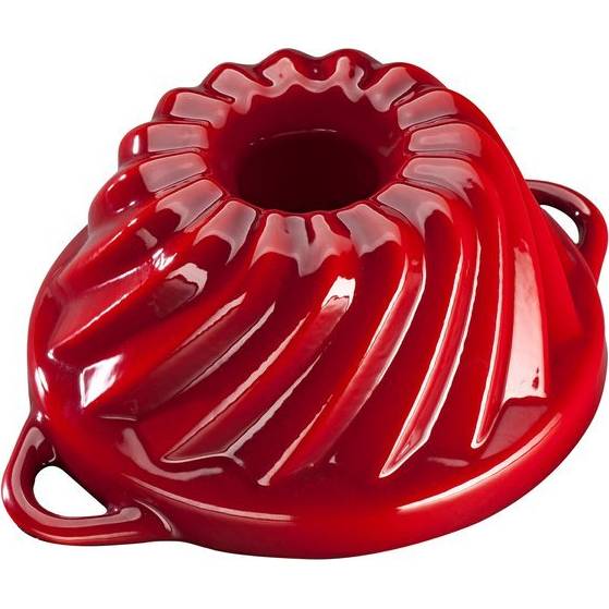 Liatinová smaltovaná forma na pečenie Malá bundt torta GOURMETINA - Shadow red