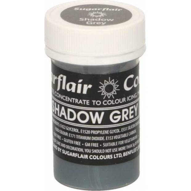 Pastelová gélová farba Sugarflair (25 g) Shadow Grey 3043 dortis