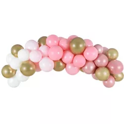 Balóniková girlanda ružová 200cm 60ks