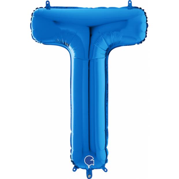 Nafukovací balón písmeno T modrý 66 cm