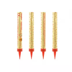 Zlatá tortová fontána 4 ks, 12 cm