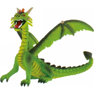 Tortová figúrka draka zelená 11x9cm