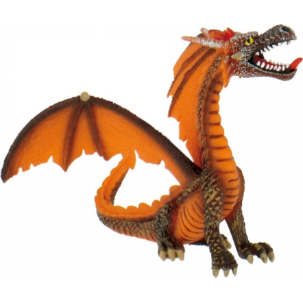 Tortová figúrka drak oranžový 11x9cm